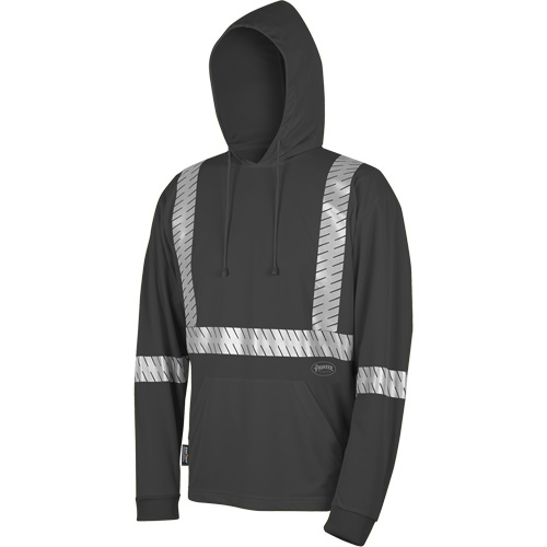 6966 Bird's-Eye Safety Hoodie, Small, Black Ottawa Fastener Supply