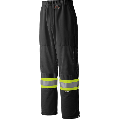 6003BKP Traffic Safety Pants, Polyester, Small, Black Ottawa Fastener Supply