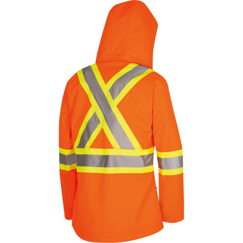 5626W The Rock Women's 300D  Quilted Safety Parka, Polyester/Polyurethane, High Visibility Orange, X-Small Ottawa Fastener Supply