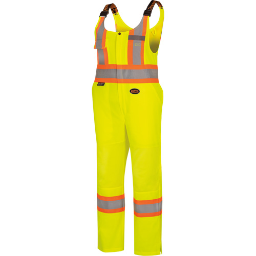 6000W Women's High-Visibility Traffic Safety Overalls, Polyester, X-Small, High Visibility Lime-Yellow Ottawa Fastener Supply