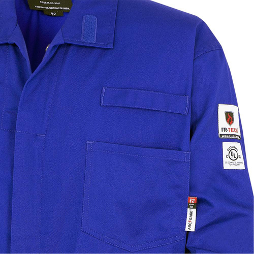 7779T FR-Tech&reg; 88/12 Arc Rated Flame Resistant Coveralls, Size 40 (Tall), Royal Blue, 10 cal/cm² Ottawa Fastener Supply