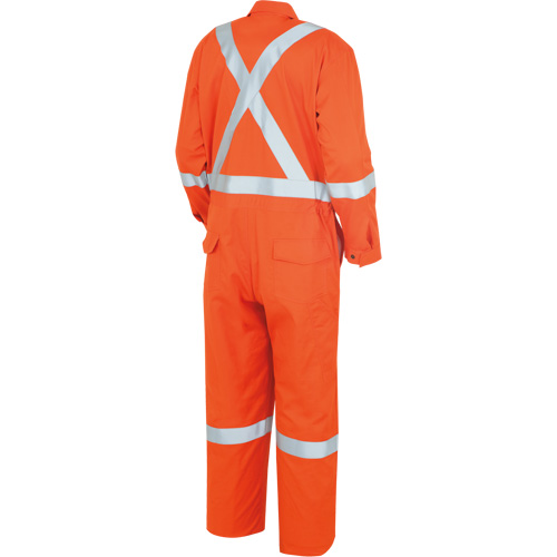 7708AT "The Rock" FR-Tech&reg; High Visibility FR/Arc Rated Coveralls, Size 40 (Tall), High Visibility Orange, 10 cal/cm² Ottawa Fastener Supply