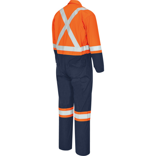 7702BBT FR-Tech&reg; 2-Tone Safety Coverall, Size 40 (Tall), Navy Blue/Orange, 10 cal/cm² Ottawa Fastener Supply