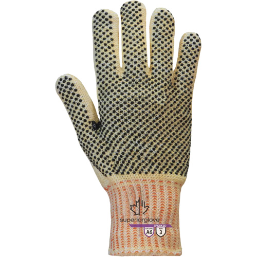 Gants r&eacute;sistants &agrave; la coupe Contender SPGRK2D, Taille Petit, Calibre 7, Rev&ecirc;tement PVC, Enveloppe en Kevlar/Fil technique, ASTM ANSI niveau A6 Ottawa Fastener Supply