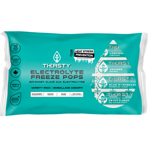 B&acirc;tonnets gel&eacute;s de boisson hydratante, Gel&eacute;, Saveurs vari&eacute;es Ottawa Fastener Supply