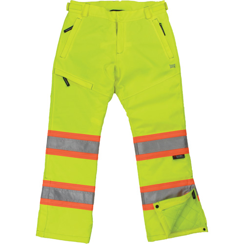 Pantalon de s&eacute;curit&eacute; isolant et extensible pour femmes, Polyester, Moyen, Jaune lime haute visibilit&eacute; Ottawa Fastener Supply