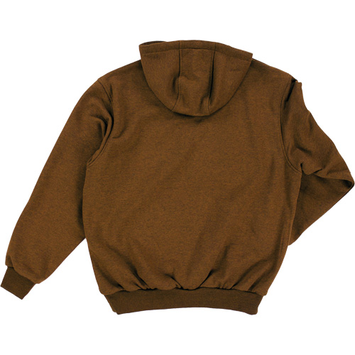Water Repellent Fleece Pullover Hoodie, Men's, Large, Brown Ottawa Fastener Supply