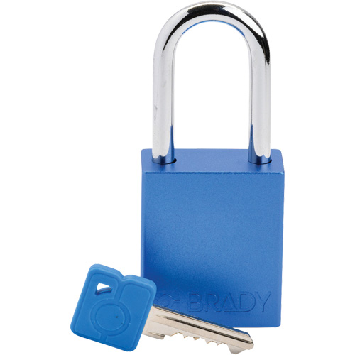 Lockout Padlock, Safety Padlock, Keyed Different, Aluminum, 1-1/2" Width Ottawa Fastener Supply