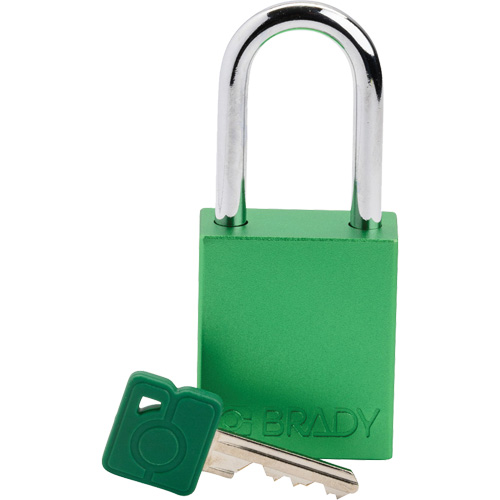 Lockout Padlock, Safety Padlock, Keyed Different, Aluminum, 1-1/2" Width Ottawa Fastener Supply