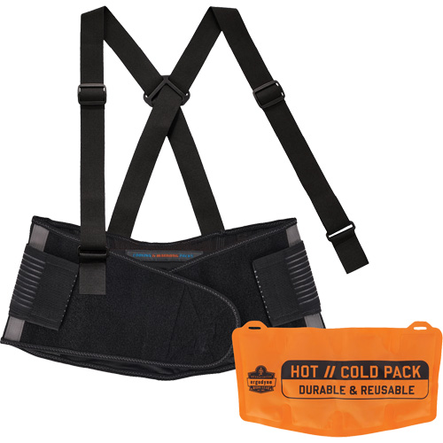 Proflex 1675 Back Support Brace with Cooling/Warming Pack, Spandex, X-Small Ottawa Fastener Supply