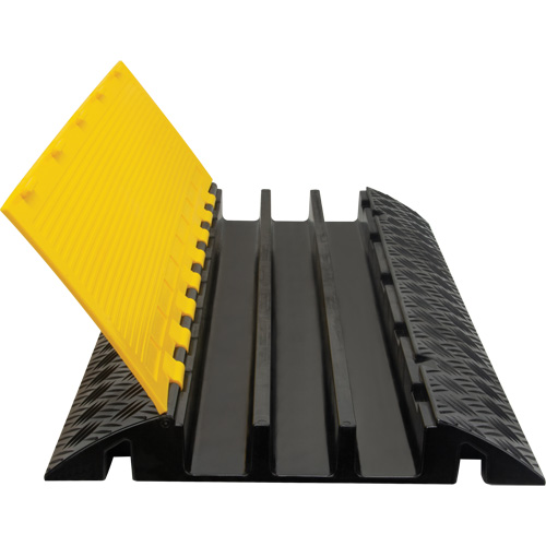 Polyurethane Cable Protector, 3 Channels, 35.43" L x 19.69" W x 3" H Ottawa Fastener Supply