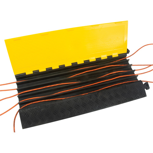 Polyurethane Cable Protector, 5 Channels, 35.43" L x 19.69" W x 2" H Ottawa Fastener Supply