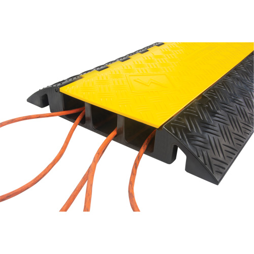 Polyurethane Cable Protector, 5 Channels, 35.43" L x 19.69" W x 2" H Ottawa Fastener Supply