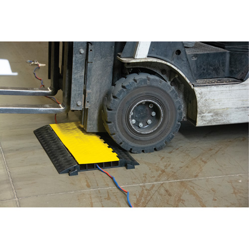 Polyurethane Cable Protector, 5 Channels, 35.43" L x 19.69" W x 2" H Ottawa Fastener Supply