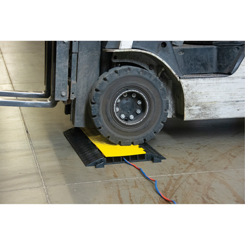 Polyurethane Cable Protector, 5 Channels, 35.43" L x 19.69" W x 2" H Ottawa Fastener Supply