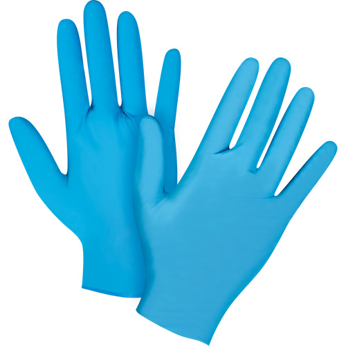 Emballages de gants jetables pour machine distributrice, Petit, Nitrile, 4,5 mils, Sans poudre, Bleu, Classe 2 Ottawa Fastener Supply