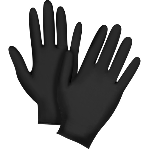 Emballages de gants jetables pour machine distributrice, Petit, Nitrile, 5 mils, Sans poudre, Noir, Classe 2 Ottawa Fastener Supply