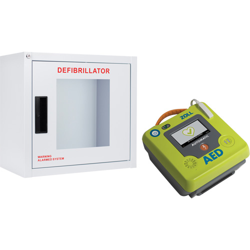 AED 3 AED & Wall Cabinet Kit, Semi-Automatic, French, Class 4 Ottawa Fastener Supply
