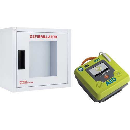 AED 3 AED & Wall Cabinet Kit, Automatic, French, Class 4 Ottawa Fastener Supply