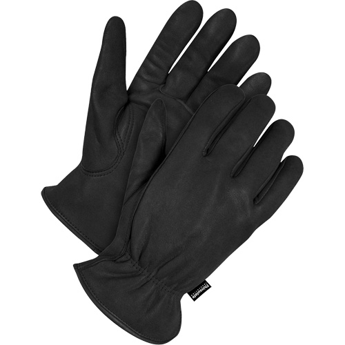 Gants de conducteur classiques doubl&eacute;s, 2T-Grand, Paume en Cuir fleur de daim, Thinsulate Ottawa Fastener Supply