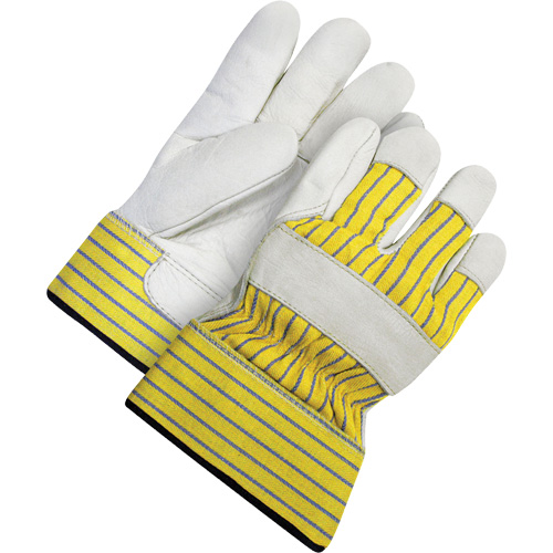 Lined Fitter's Gloves with Safety Cuff, 2X-Large, Grain Cowhide Palm, Acrylic-Pile Inner Lining Ottawa Fastener Supply
