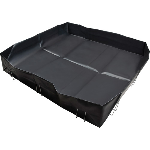 Berme &agrave; support en fil m&eacute;tallique, Capacit&eacute; 479 gal. US, 8' la x 10' lo x 12" h, Support en L Ottawa Fastener Supply