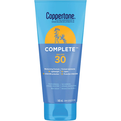 Protection solaire compl&egrave;te Coppertone, FPS 30, Lotion Ottawa Fastener Supply