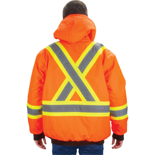 Waterproof 7-in-1 Winter Parka, High Visibility Orange, Medium Ottawa Fastener Supply