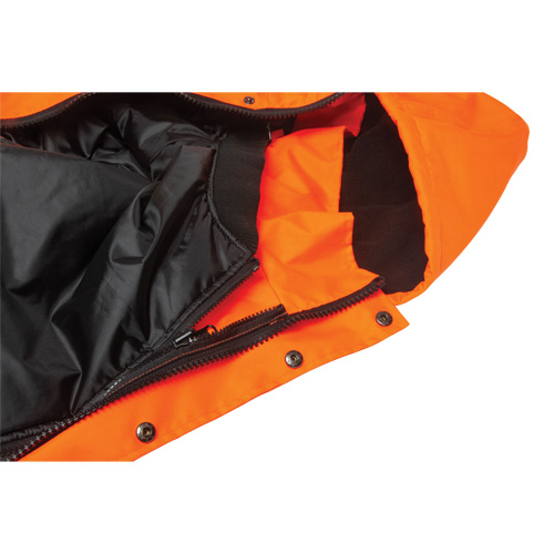 Waterproof 7-in-1 Winter Parka, High Visibility Orange, Medium Ottawa Fastener Supply