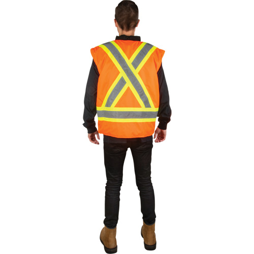 Waterproof 7-in-1 Winter Parka, High Visibility Orange, Medium Ottawa Fastener Supply