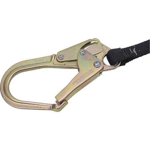 SA-6402-4 Shock Absorbing Lanyard, 4', Form Hook Center, Snap Hook Leg Ends, Polyester Ottawa Fastener Supply