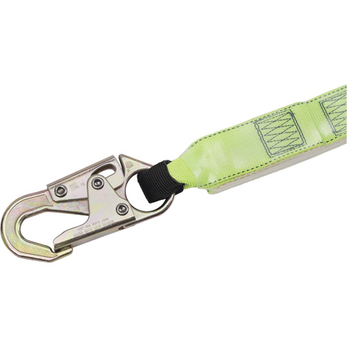 SA-6402-4 Shock Absorbing Lanyard, 4', Form Hook Center, Snap Hook Leg Ends, Polyester Ottawa Fastener Supply