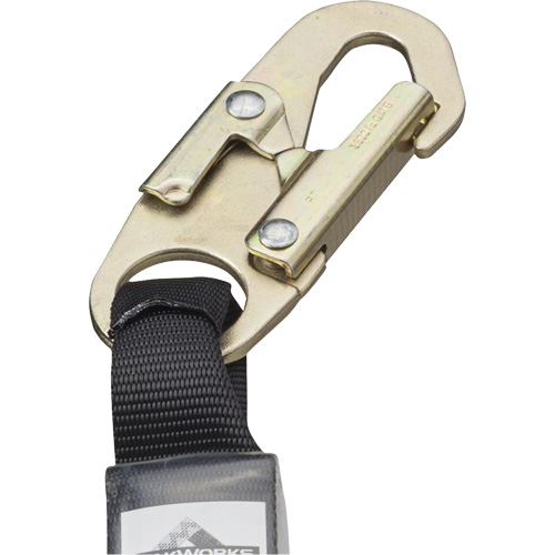 SA-5500-4 Shock Absorbing Lanyard, 4', Snap Hook Center, Snap Hook Leg Ends, Galvanized Steel Ottawa Fastener Supply