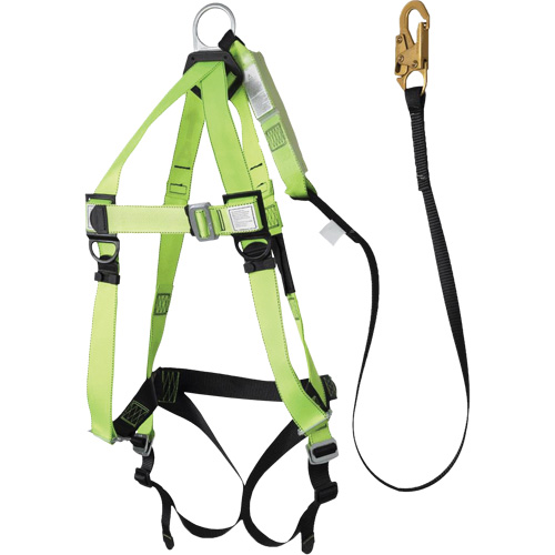 FBH-10000A5440-6 6' Class A Harness & Lanyard with 220 lbs. Capacity, Harness/Lanyard Combo Ottawa Fastener Supply