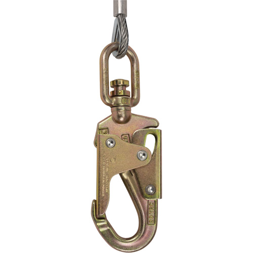 SRL-73302-40LE Cordage de s&eacute;curit&eacute; autor&eacute;tractable, 40', Acier galvanis&eacute;, Pivotant Ottawa Fastener Supply