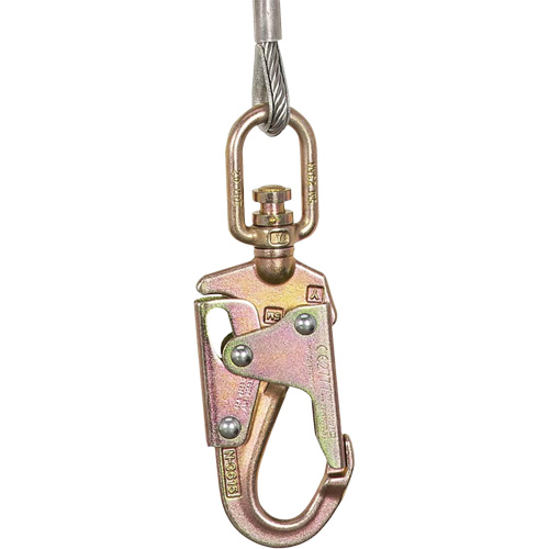 SRL-73302-60LE Cordage de s&eacute;curit&eacute; autor&eacute;tractable, 60', Acier galvanis&eacute;, Pivotant Ottawa Fastener Supply