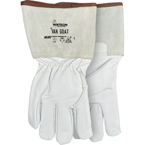 549 Van Goat Arc Rated Cut-Resistant Gloves, Size Medium, Cutshield/Para-Aramid/Polyester/Stainless Steel/Goatskin Shell, ASTM ANSI Level A6/EN 388 Level F Ottawa Fastener Supply