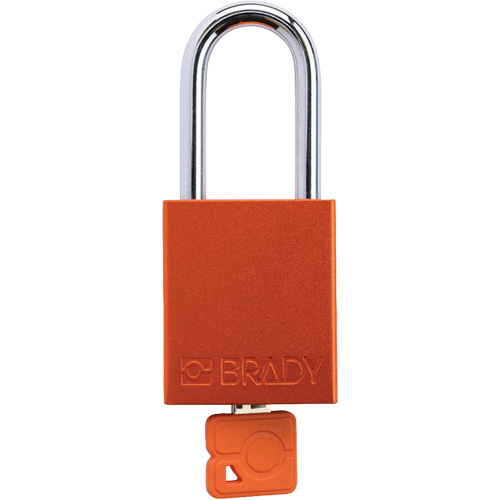 Cadenas de verrouillage de s&eacute;curit&eacute; Velocity Plus, Orange, Cl&eacute;s identiques, Aluminium, Largeur de 1-1/2" Ottawa Fastener Supply
