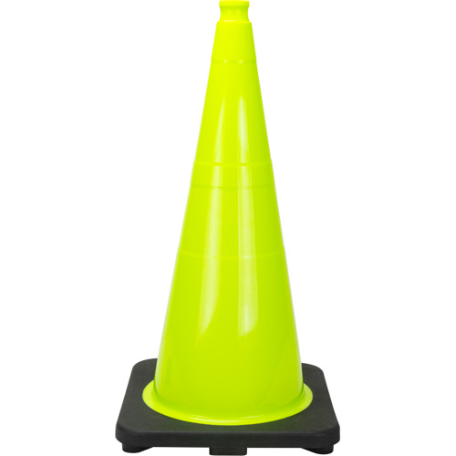 C&ocirc;ne de signalisation de premi&egrave;re qualit&eacute;, 28", Vert lime Ottawa Fastener Supply