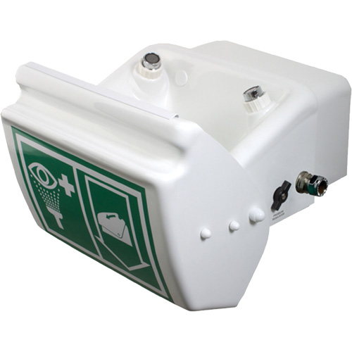 Eye/Face Wash, Wall-Mount Installation, Plastic Bowl Ottawa Fastener Supply
