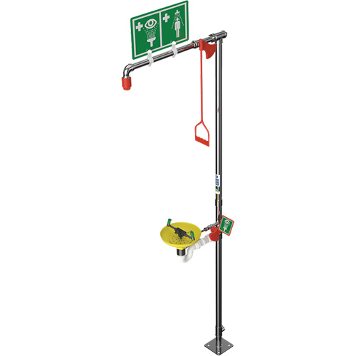 Douche combin&eacute;e avec cuvette ouverte en ABS et entr&eacute;e sup&eacute;rieure, Socle Ottawa Fastener Supply