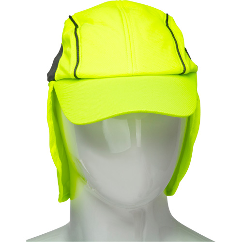 Cooling Hat with Neck Shade, Hi-Vis Lime Ottawa Fastener Supply
