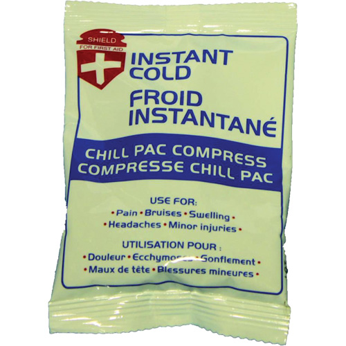 Instant Chill Pac Compress, Cold, Single Use, 4" x 6" Ottawa Fastener Supply