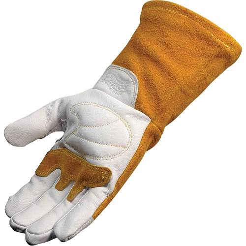 Caiman&reg; Premium TIG/MIG Welder's Gloves with FR Insulated Split Cowhide Back, Grain Goatskin, Size X-Large Ottawa Fastener Supply