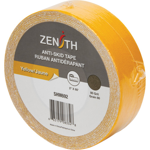 Anti-Skid Tape, 2" x 60', Yellow Ottawa Fastener Supply
