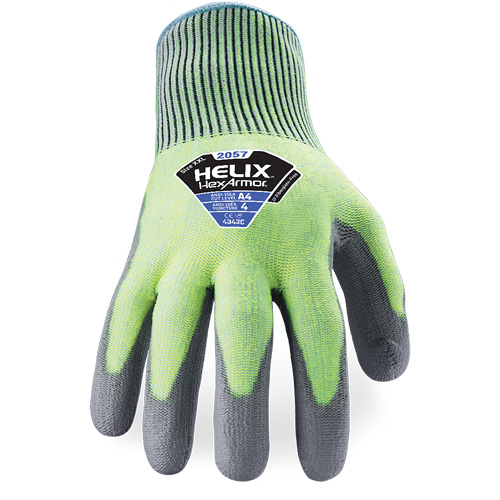 Gants r&eacute;sistant &agrave; la coupe & l'abrasion Helix 2057, Taille 6/T-petit, Calibre 13, Rev&ecirc;tement Polyur&eacute;thane, Enveloppe en PEHP, ASTM ANSI niveau A4/EN 388 niveau C Ottawa Fastener Supply