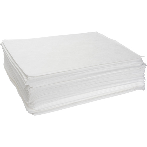 Meltblown Sorbent Pads, Oil Only, 15" x 19", 10 gal. Absorbancy Ottawa Fastener Supply