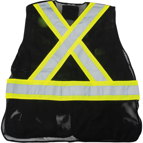 CSA Compliant Surveyor Vest, Black, Medium, Polyester Ottawa Fastener Supply