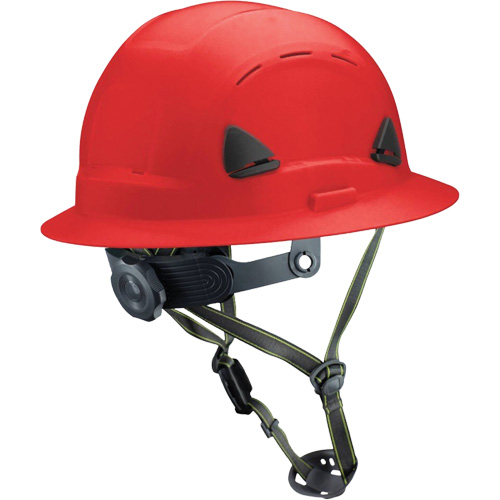 Fibre Metal Climbing Style Helmet with Full Brim, Meets CSA Type 2, Ratchet Suspension, Vented Ottawa Fastener Supply