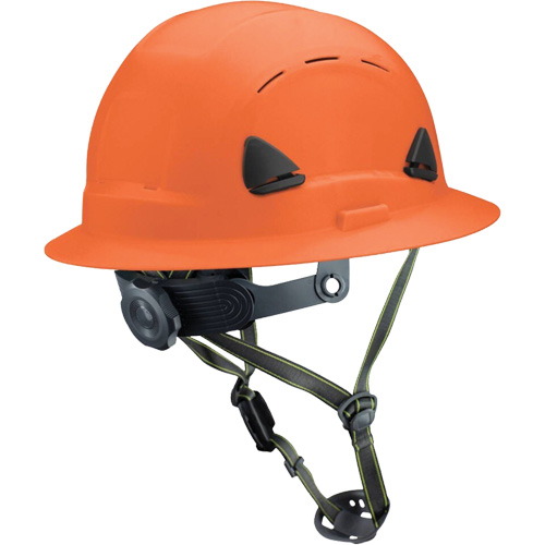 Fibre Metal Climbing Style Helmet with Full Brim, Meets CSA Type 2, Ratchet Suspension, Vented Ottawa Fastener Supply